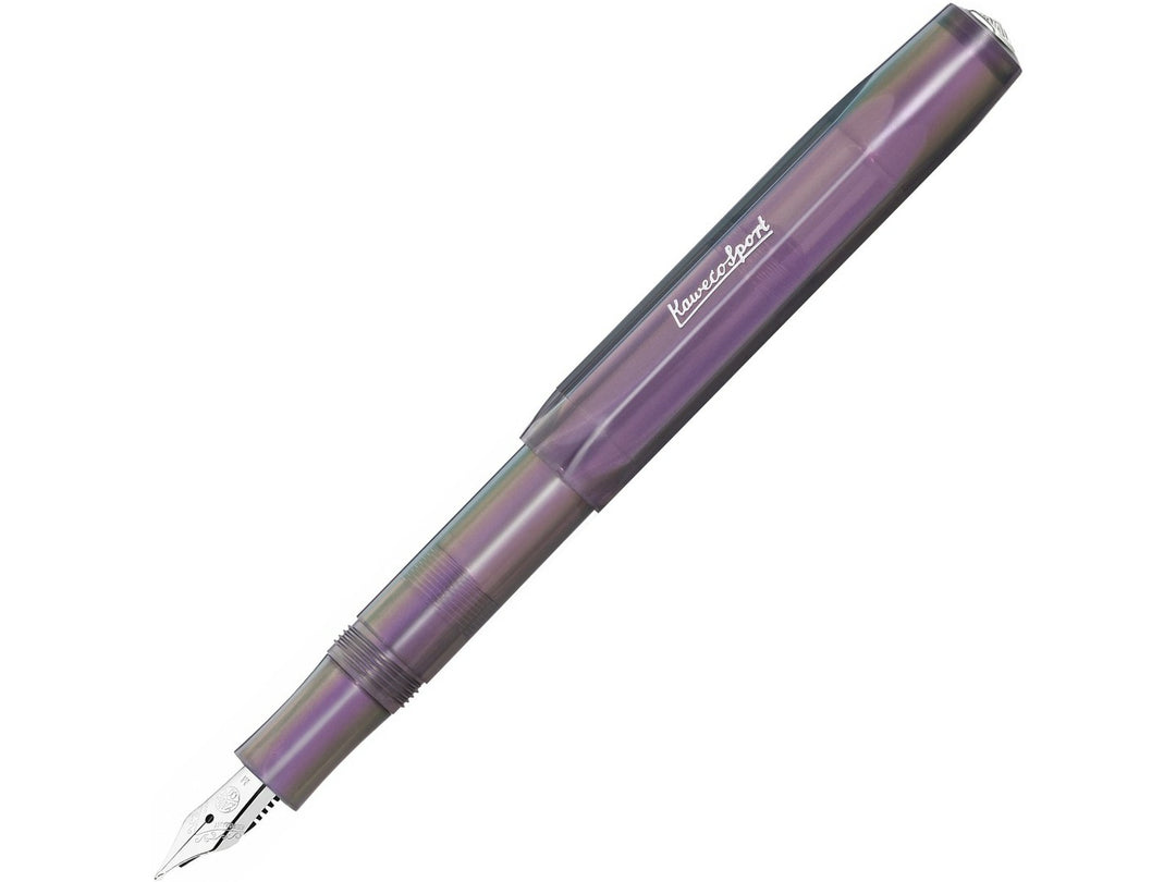 Kaweco LUNAR SPORT Shadow Purple fountain pen with iridescent finish