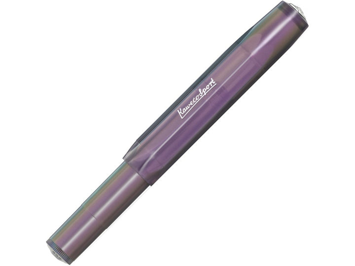 Kaweco LUNAR SPORT Shadow Purple fountain pen capped with iridescent finish