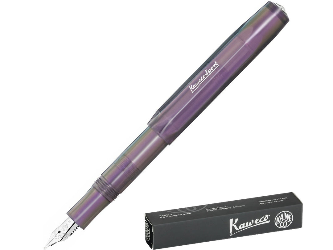 Kaweco LUNAR SPORT Shadow Purple fountain pen with black Kaweco presentation box