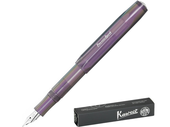 Kaweco LUNAR SPORT Shadow Purple fountain pen with black Kaweco presentation box
