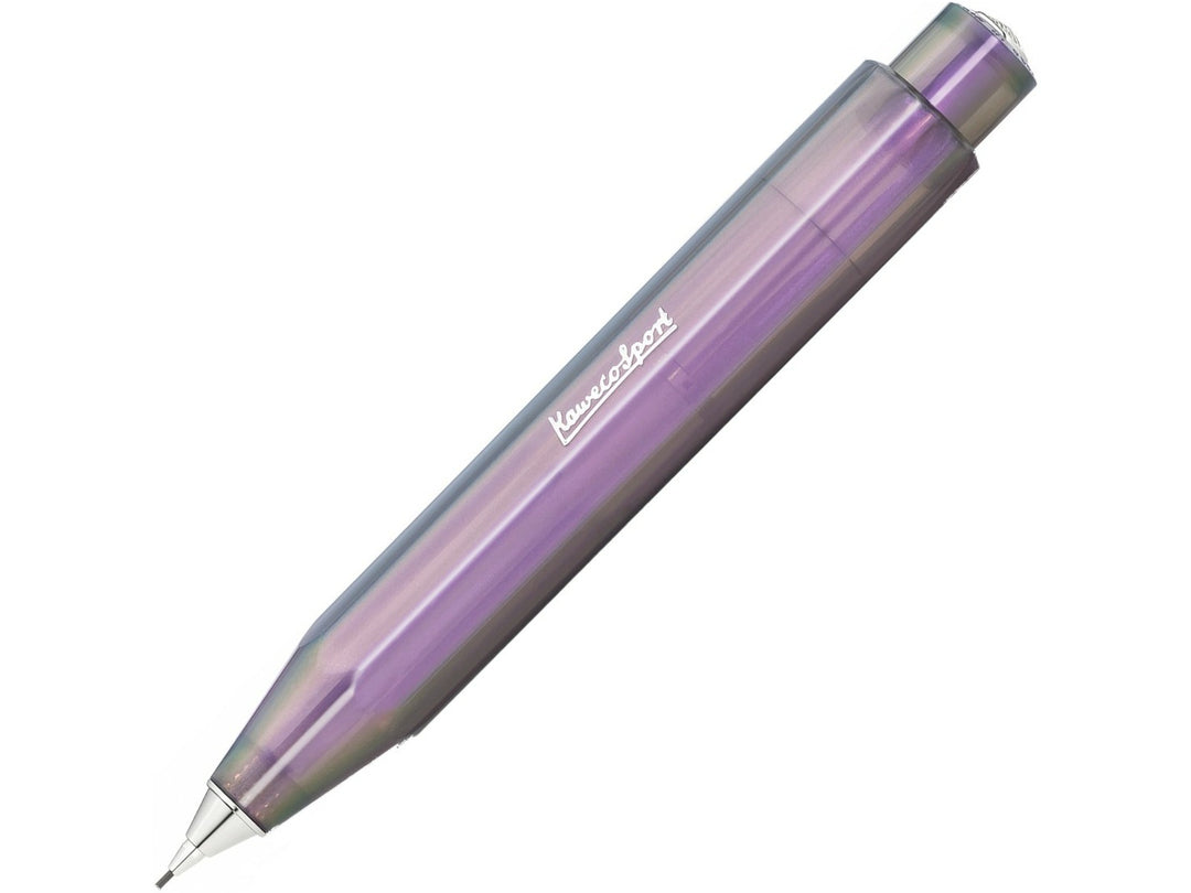 Kaweco LUNAR SPORT Shadow Purple 0.7mm mechanical pencil with iridescent finish