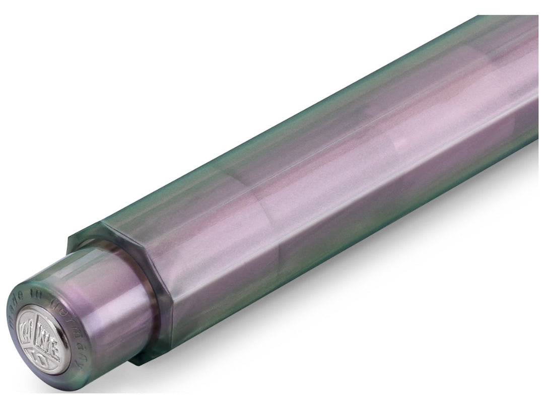 Kaweco LUNAR SPORT Shadow Purple 0.7mm mechanical pencil push-button end detail