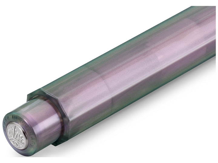 Kaweco LUNAR SPORT Shadow Purple 0.7mm mechanical pencil push-button end detail