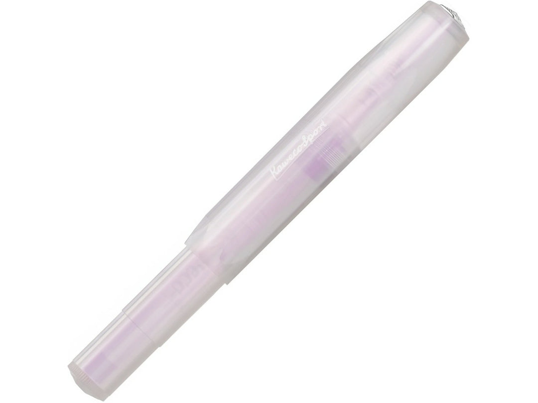 Kaweco LUNAR SPORT Light Purple 0.7mm rollerball pen capped with iridescent finish