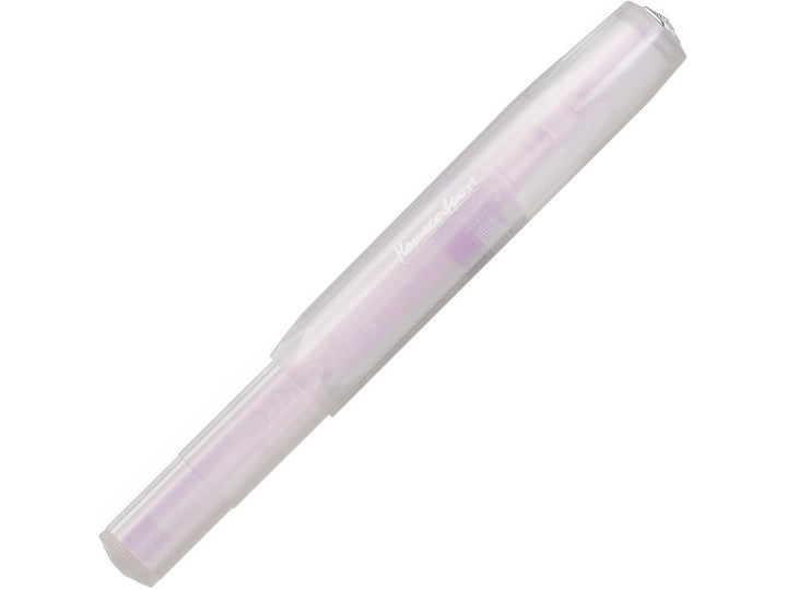 Kaweco LUNAR SPORT Light Purple 0.7mm rollerball pen capped with iridescent finish
