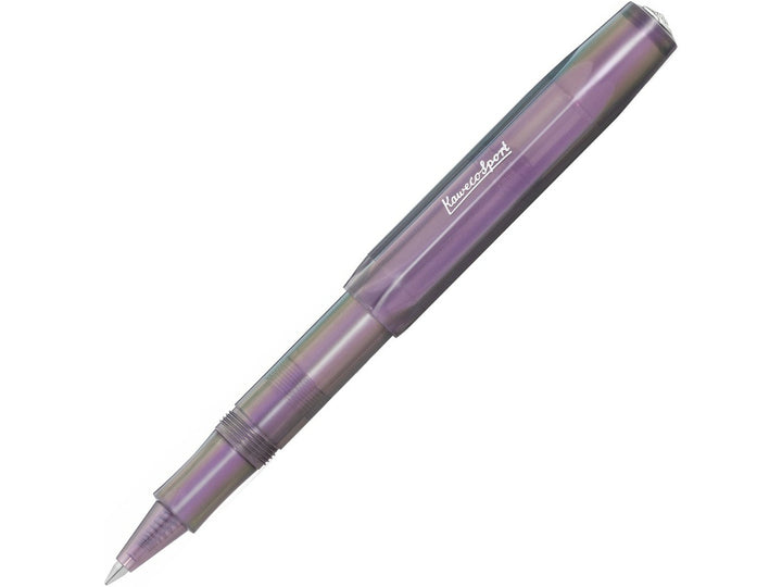 Kaweco LUNAR SPORT Shadow Purple 0.7mm rollerball pen with iridescent finish