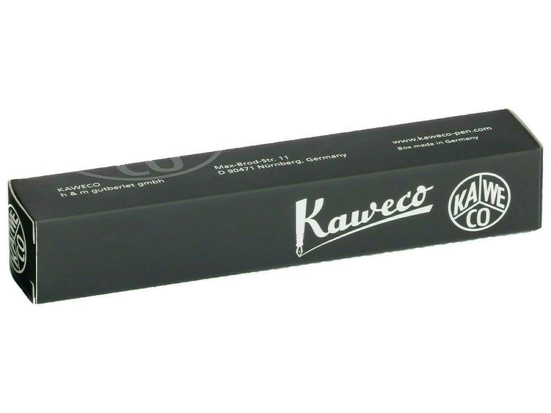 Kaweco LUNAR SPORT Shadow Purple rollerball pen barrel end close-up with iridescent finish