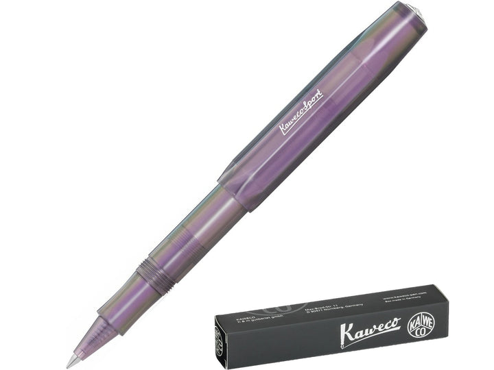 Kaweco LUNAR SPORT Shadow Purple 0.7mm rollerball pen with black Kaweco presentation box