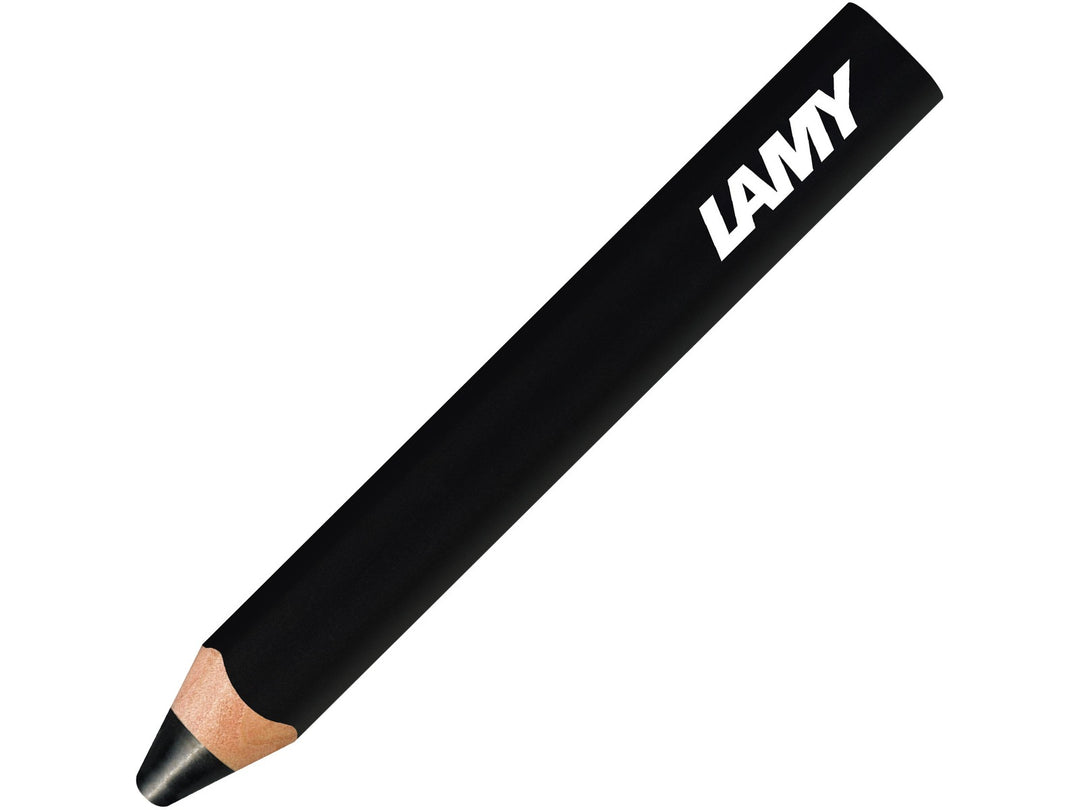 LAMY 3plus colour pencil in Black, featuring a triangular ergonomic barrel, durable coloured core and 3-in-1 functionality combining a colour pencil, watercolour pencil and wax crayon in a single creative tool