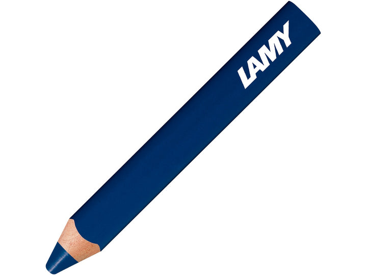 LAMY 3plus colour pencil in Helioblue Reddish, featuring a triangular ergonomic barrel, durable coloured core and 3-in-1 functionality combining a colour pencil, watercolour pencil and wax crayon in a single creative tool