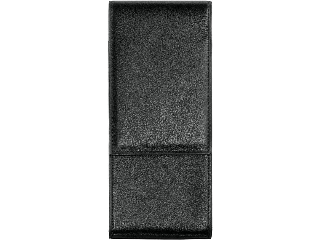 LAMY A203 black leather pen case for three writing instruments