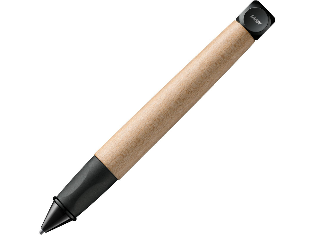 LAMY abc Twist mechanical pencil with maple wood barrel and black ergonomic grip