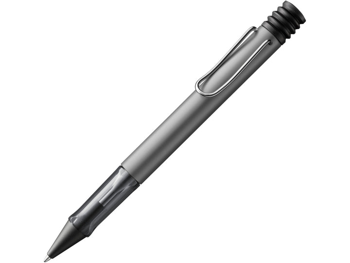 LAMY AL-star ballpoint pen in Graphite with anodised aluminium body, transparent ergonomic grip and self-sprung metal clip