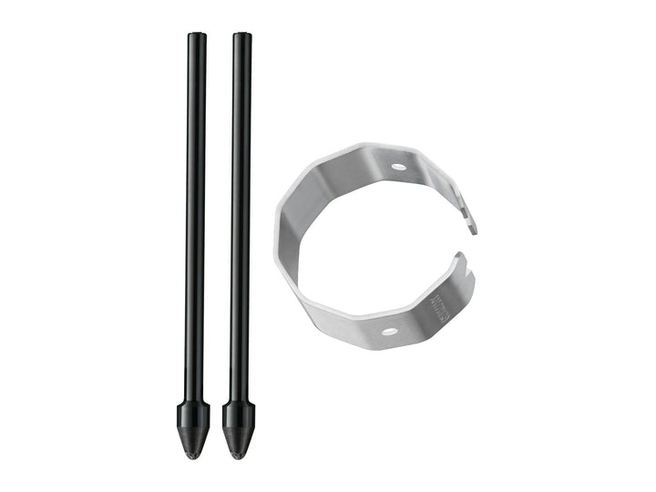 LAMY AL-star EMR Black PC/EL Pointier included accessories showing two replacement stylus nibs and LAMY Z106 tweezers