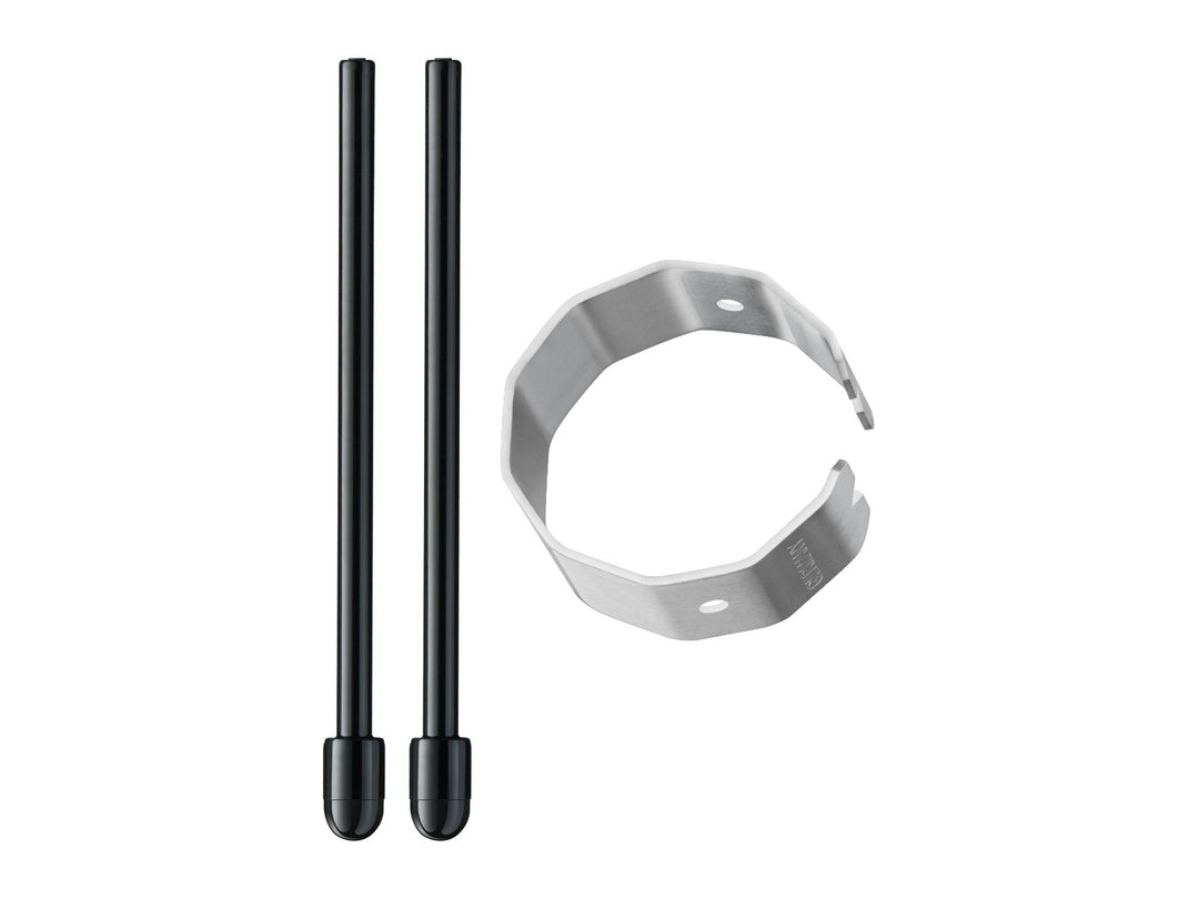 LAMY AL-star EMR Black POM Round included accessories showing two replacement stylus nibs and LAMY Z106 tweezers