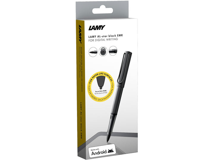 LAMY AL-star EMR Black POM Round Digital Writing retail packaging