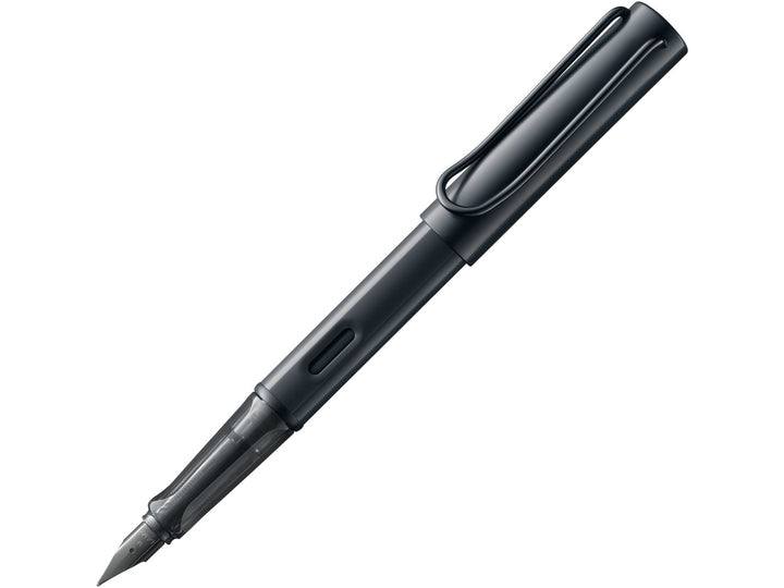 LAMY AL-star black fountain pen with aluminium body and transparent grip section
