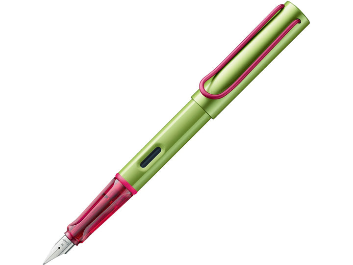 LAMY AL-star disco fountain pen with aluminium body and transparent grip section
