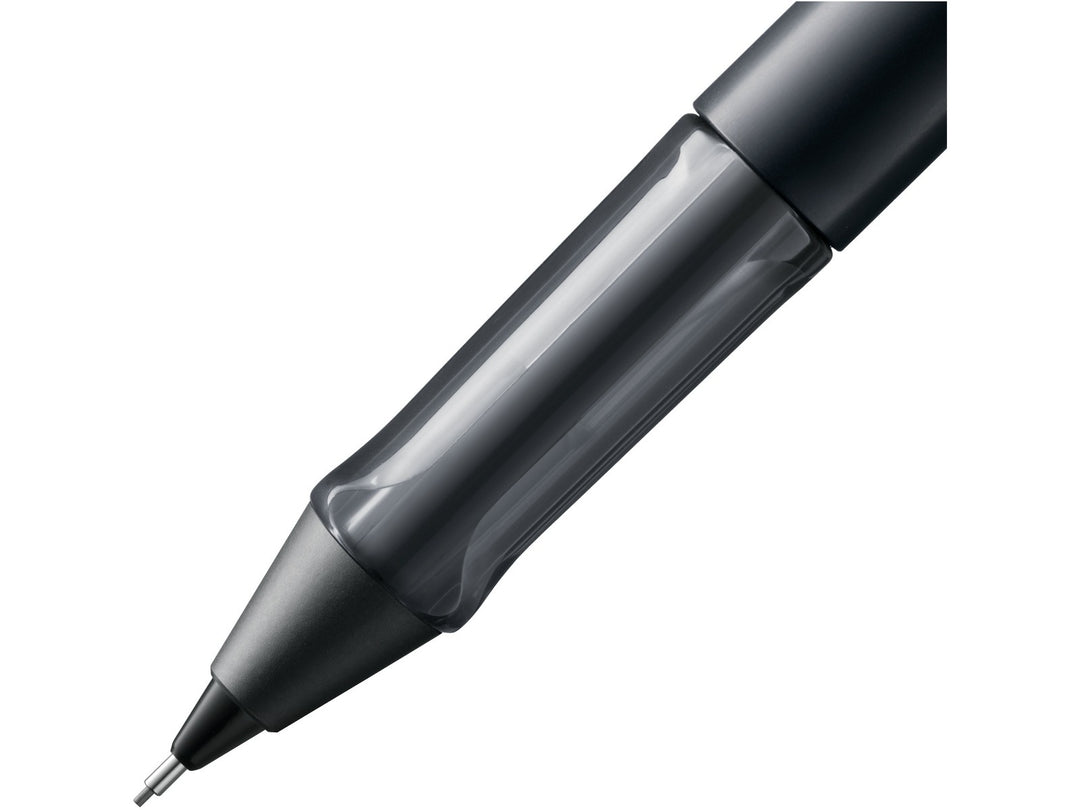 LAMY AL-star mechanical pencil transparent ergonomic grip section with precision 0.5mm lead mechanism in black finish
