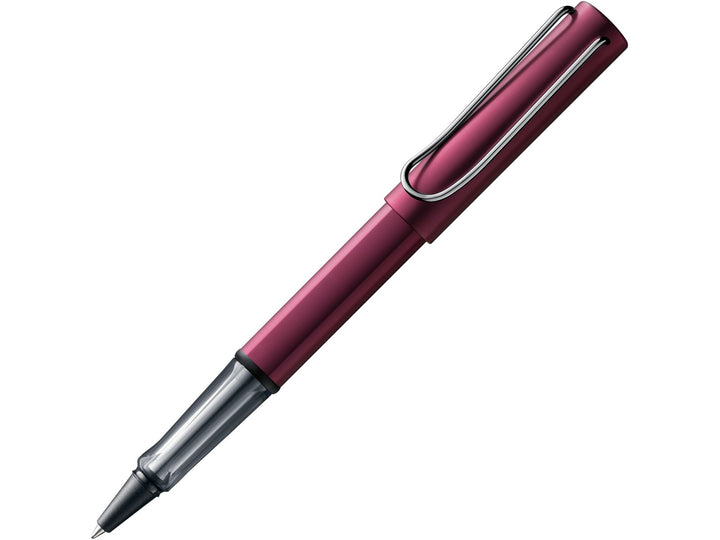 LAMY AL-star rollerball pen in black purple with transparent grip section