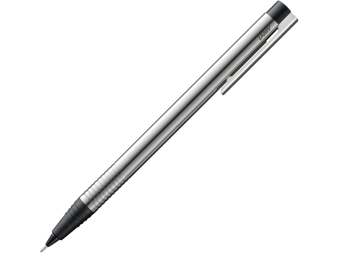 LAMY logo mechanical pencil with matt stainless steel barrel and black trim