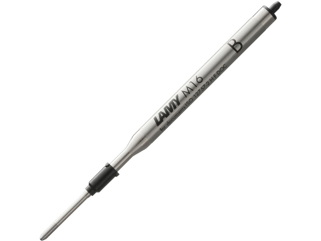 LAMY M16 ballpoint refill with black ink in broad line width