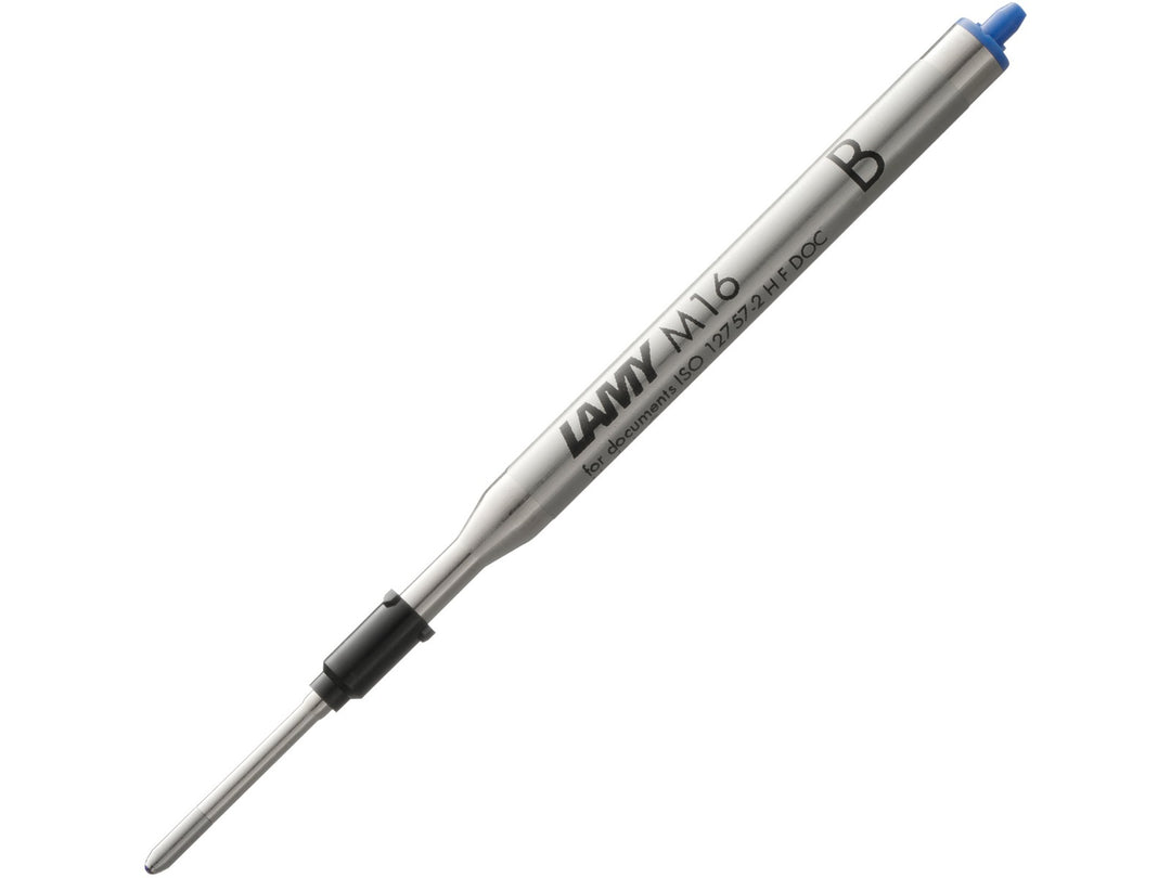 LAMY M16 ballpoint refill with blue ink in broad line width