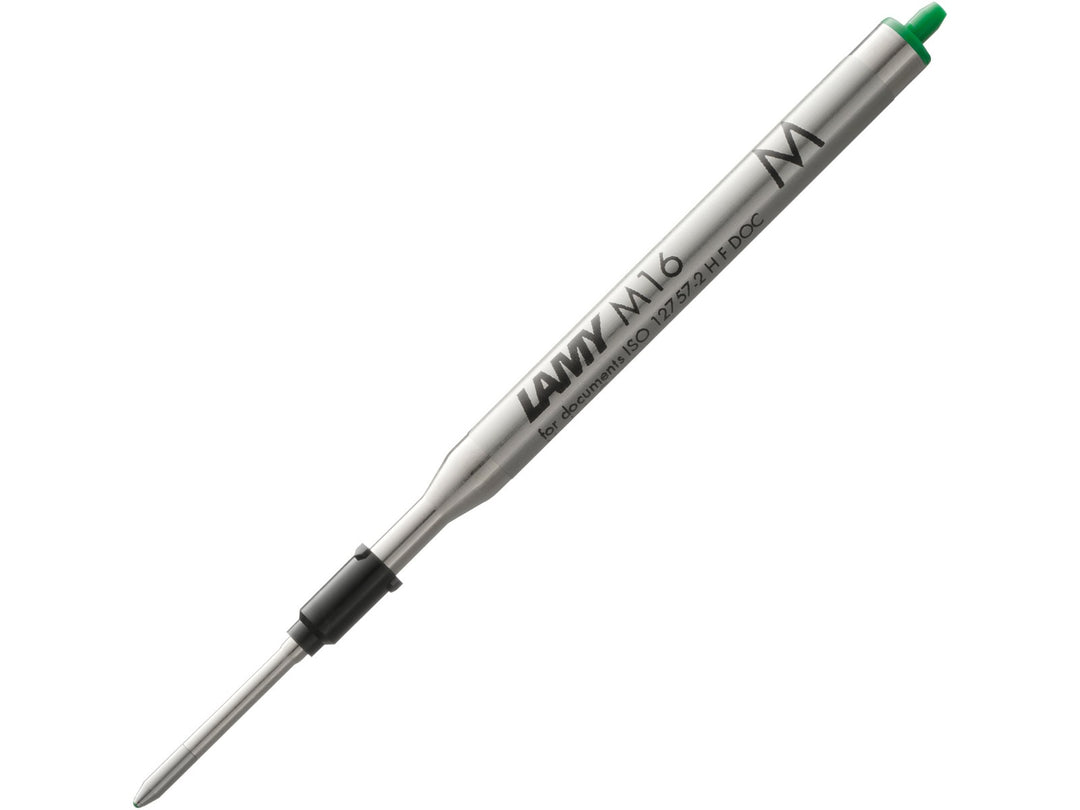 LAMY M16 ballpoint refill with green ink in medium line width
