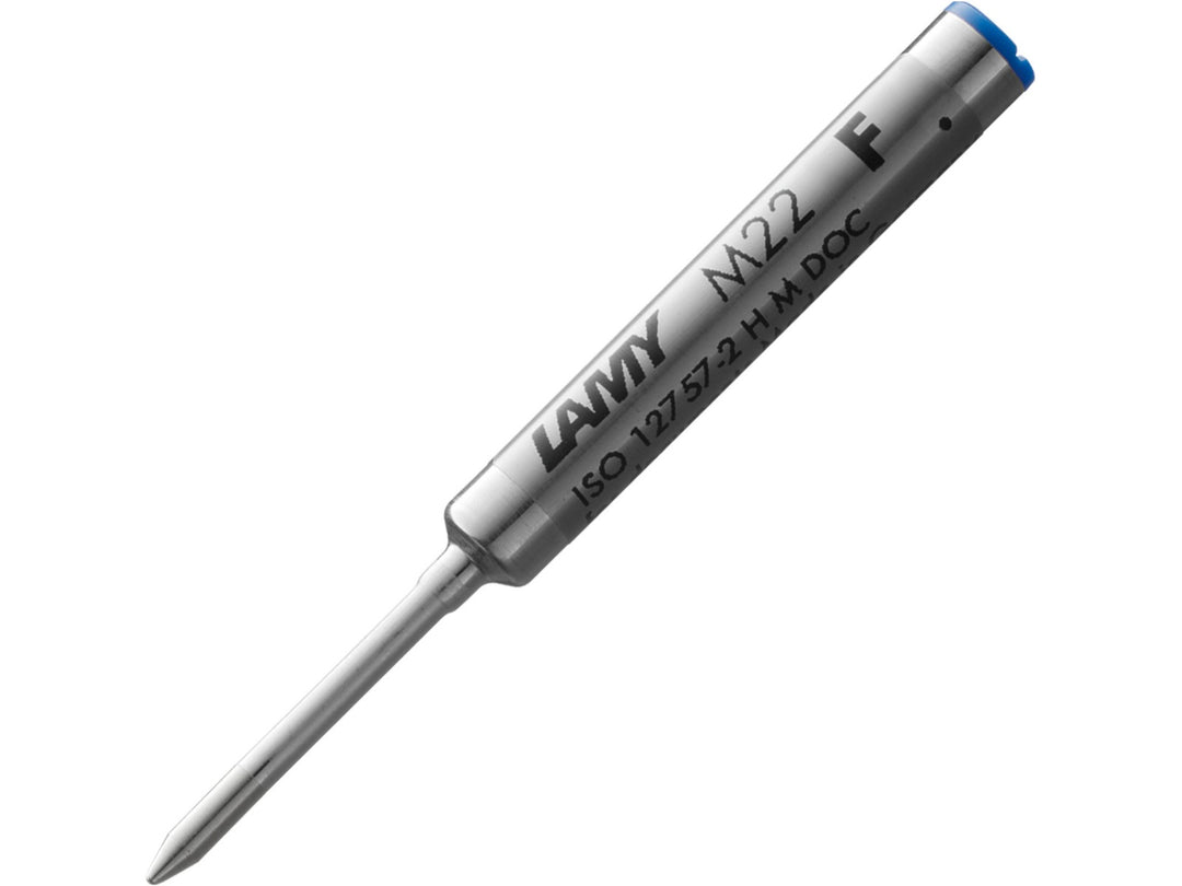 LAMY M22 ballpoint refill with blue ink in fine line width