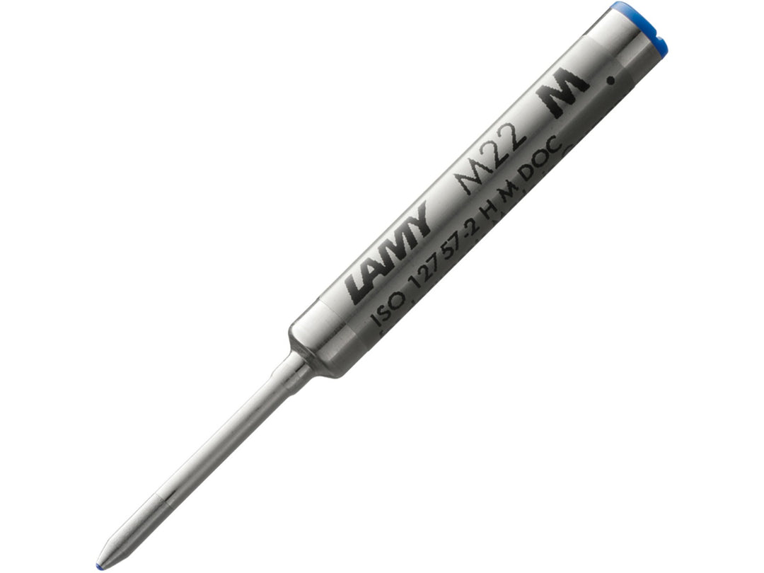 LAMY M22 ballpoint refill with blue ink in medium line width