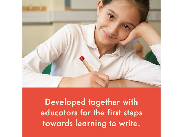 LAMY M44 Pencil Leads lifestyle image showing a child using a LAMY abc mechanical pencil for early handwriting practice