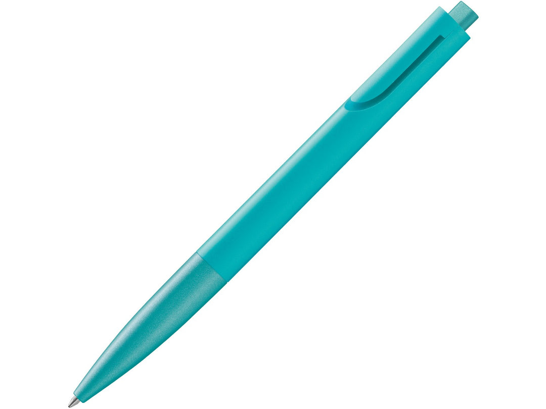 LAMY noto Ballpoint Pen in Teal 2026 Special Edition featuring an ergonomic triangular body, integrated clip design and black medium LAMY M16 ballpoint refill