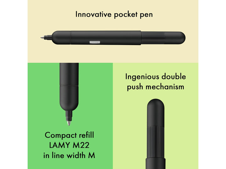 Infographic highlighting the LAMY pico ballpoint pen&