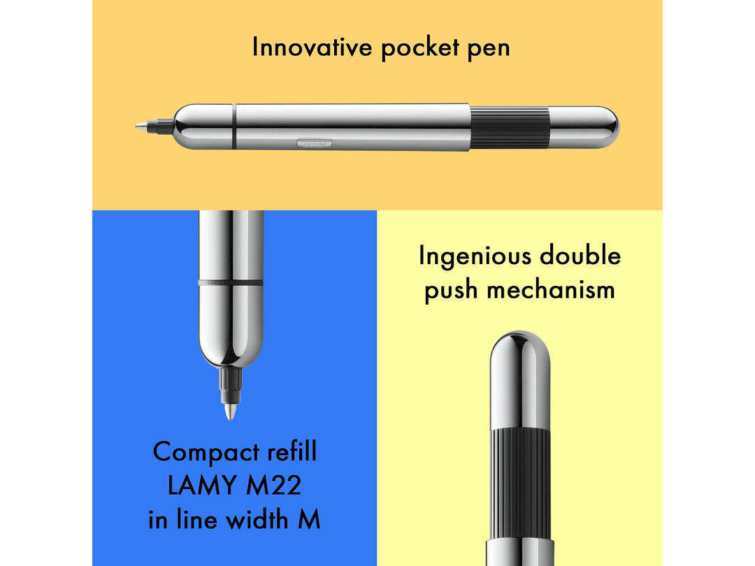 Infographic highlighting the LAMY pico ballpoint pen&
