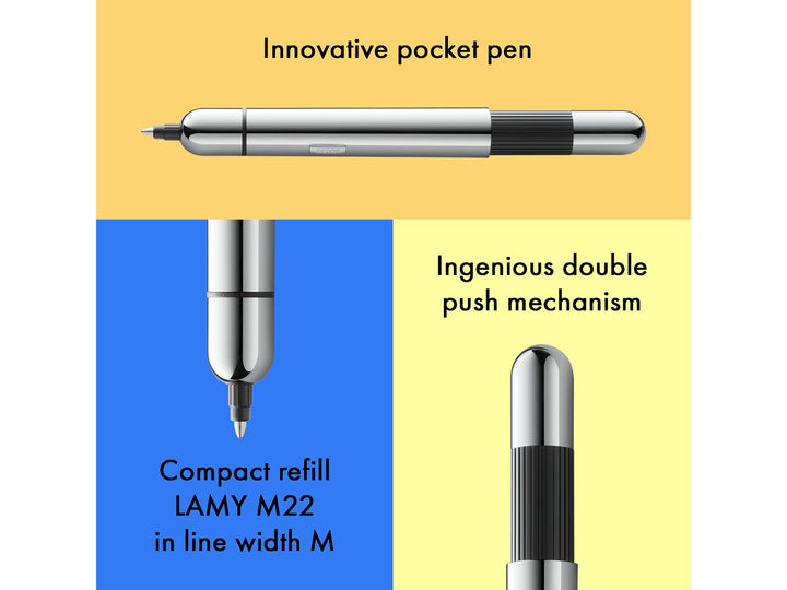 Infographic highlighting the LAMY pico ballpoint pen&