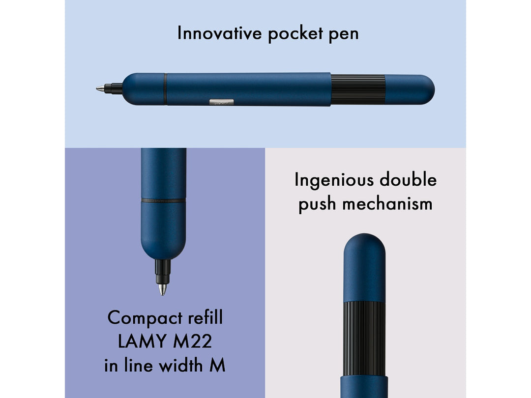 Infographic highlighting the LAMY pico ballpoint pen&