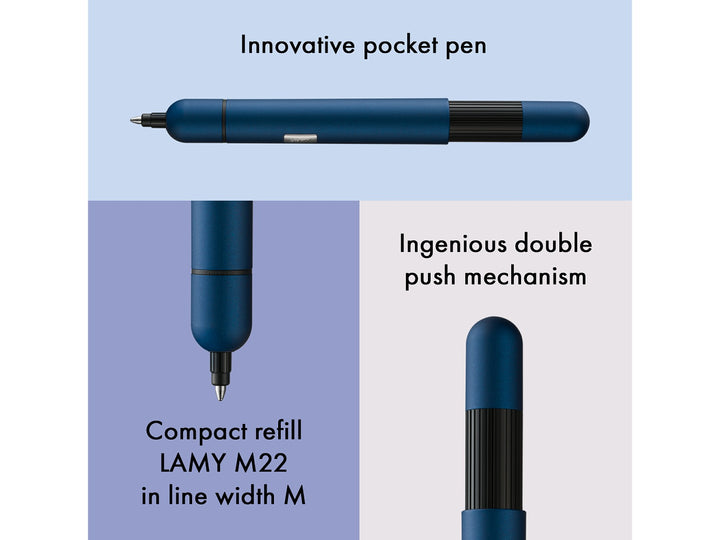 Infographic highlighting the LAMY pico ballpoint pen&