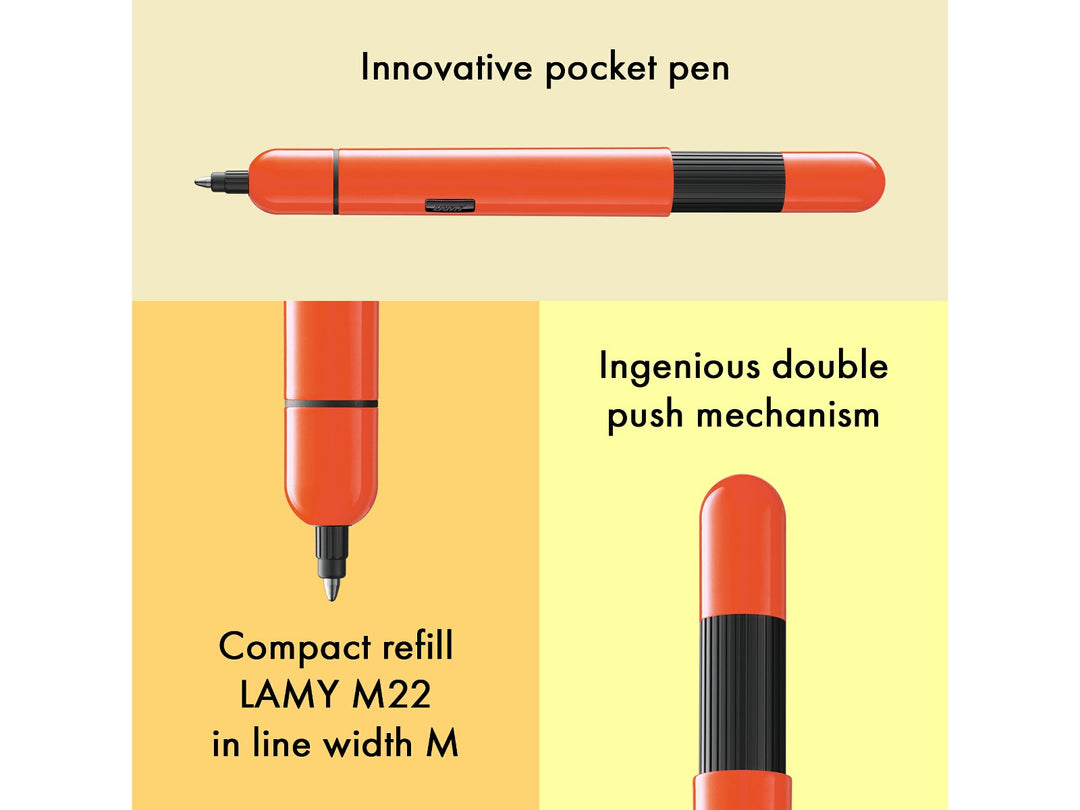 Infographic highlighting the LAMY pico ballpoint pen&