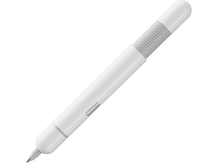 LAMY pico ballpoint pen in white with compact pocket-sized design, glossy finish and innovative push-button expansion mechanism