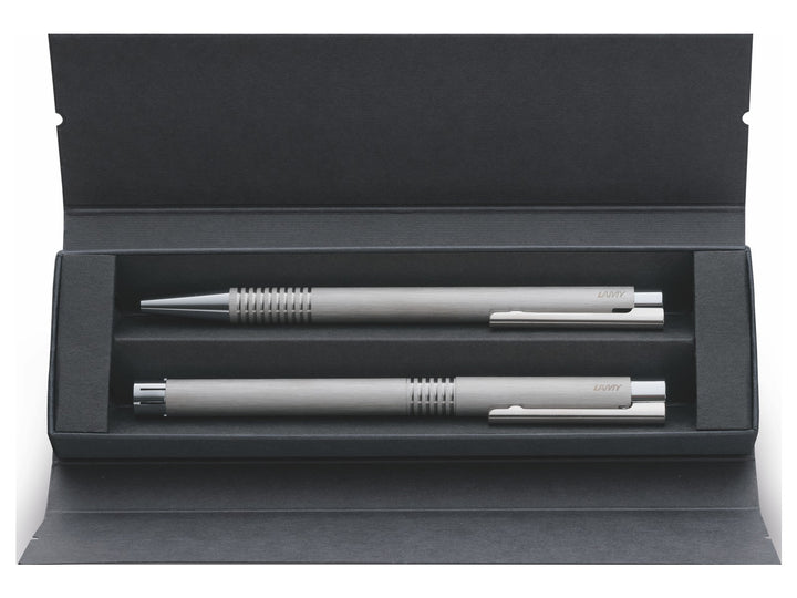 LAMY premium pen gift box displaying two LAMY writing instruments in a presentation insert