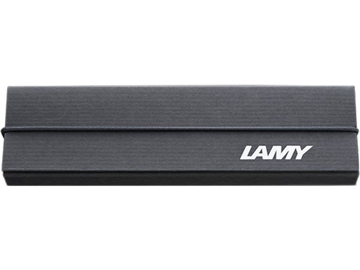 LAMY branded presentation gift box with elastic closure and embossed logo detail