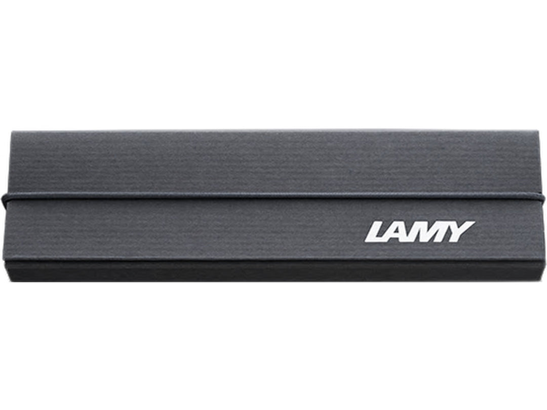 LAMY branded presentation gift box with elastic closure and embossed logo detail