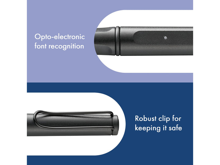 LAMY safari all black ncode Smartpen Digital Writing opto-electronic handwriting recognition and robust safari clip feature graphic