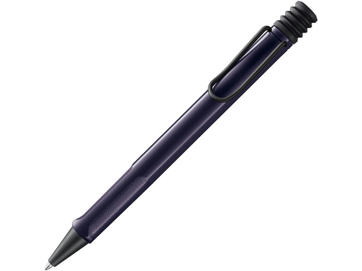 LAMY safari Ballpoint Pen Meteora Special Edition 2026 in dark violet with ergonomic grip and black clip