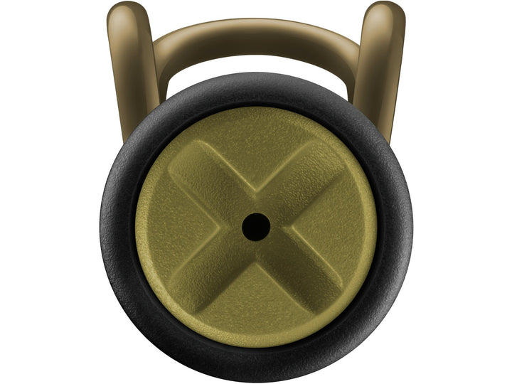 LAMY safari Harry Potter Hufflepuff fountain pen top cap detail with Hufflepuff gold finial and bronze-coloured clip