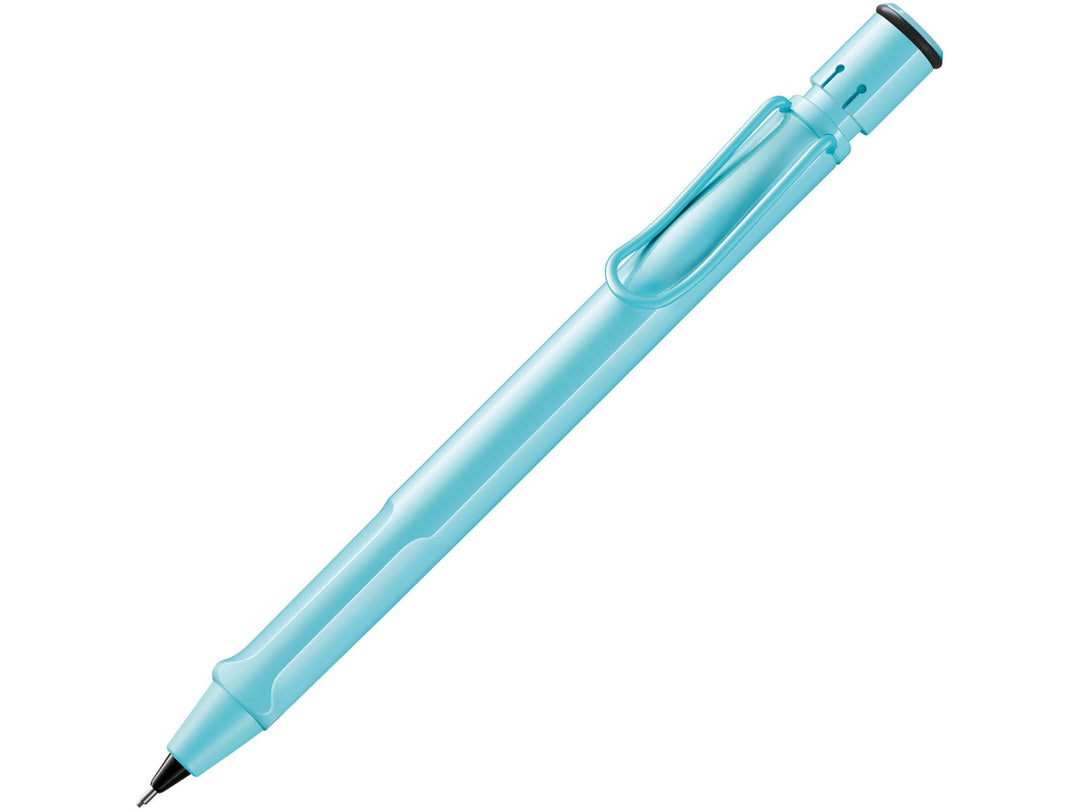 LAMY safari mechanical pencil in aquasky with ergonomic grip and 0.5mm lead mechanism