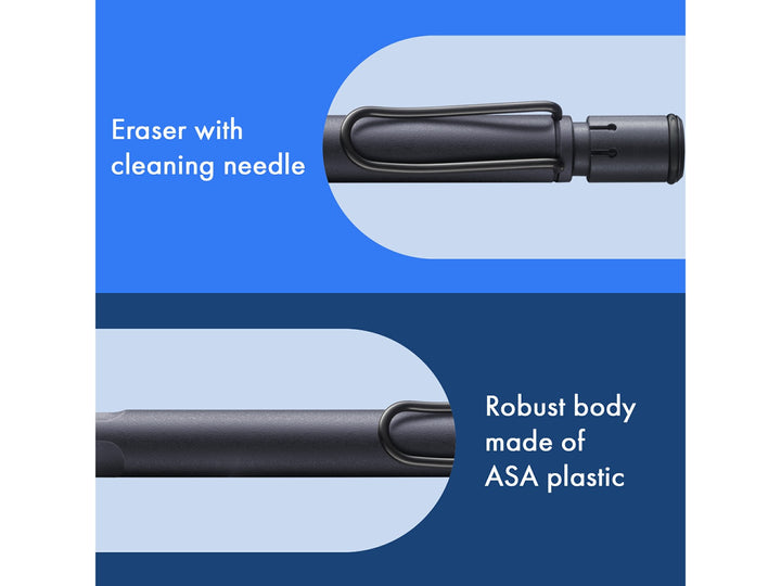 LAMY safari Mechanical Pencil – Steel Black (0.5mm)