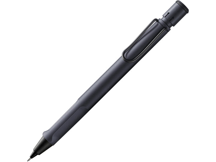 LAMY safari mechanical pencil in steel black with ergonomic grip and 0.5mm lead mechanism