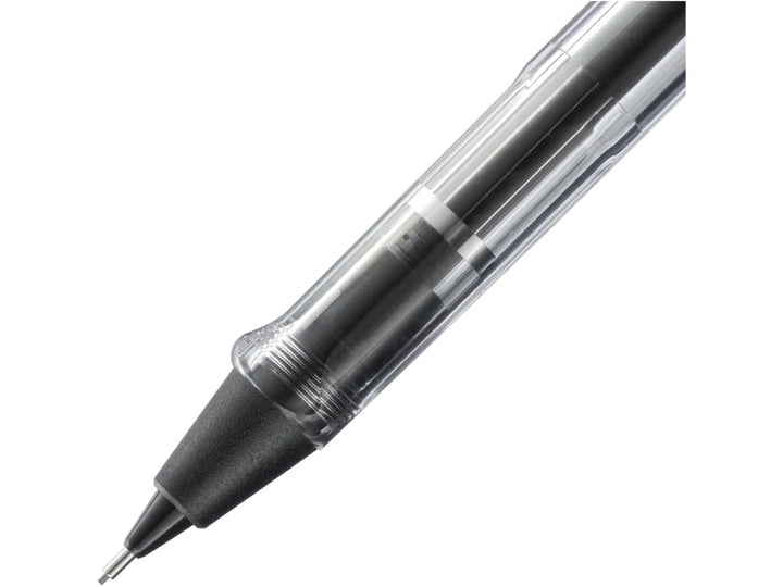 LAMY safari mechanical pencil grip detail in Vista with transparent body and precision 0.5mm lead mechanism