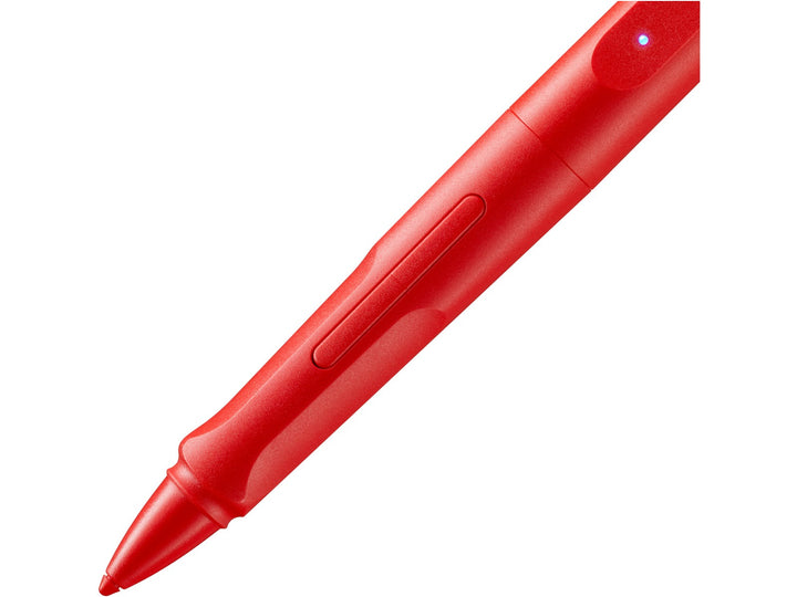 LAMY safari note+ Digital Writing Pen Red shortcut button and ergonomic grip close-up